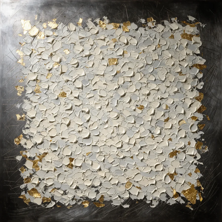 Hueso y hoja de oro